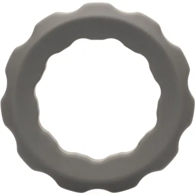 Alpha Liquid Silicone Erect Cock Ring By CalExotics Grey