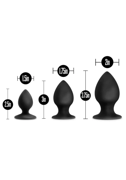 Anal Adventures Platinum Stout Plug Kit
