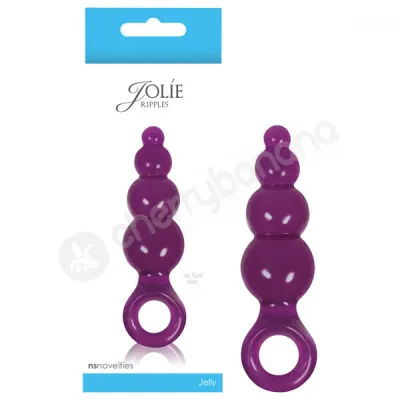 Jolie Ripples Purple Small Butt Plug