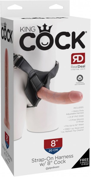 Strap-On Harness + 8" Cock
