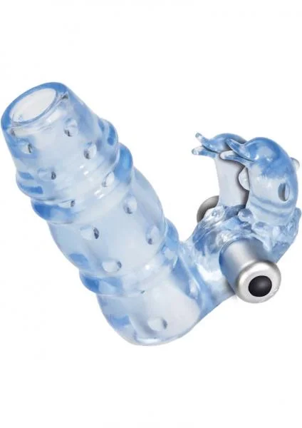 3 Way Double Dolphin Blue Waterproof Vibrator — image 6 of 8