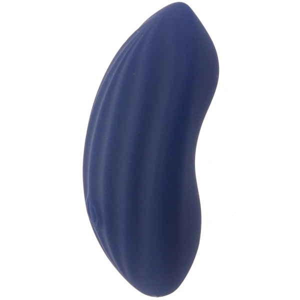 Cashmere Velvet Curve Rechargeable Waterproof Silicone Vibrator By CalExotics - Blue