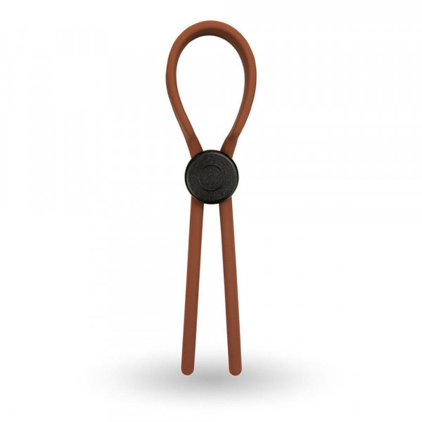Velv'Or Rooster Ragnar Adjustable Lasso String Cock Ring - BROWN