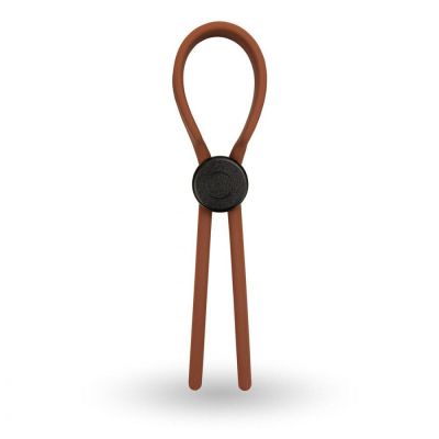 Velv 39 Or Rooster Ragnar Adjustable Lasso String Cock Ring BROWN