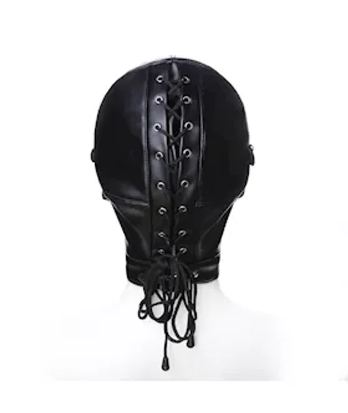 Domination Ball Gag Hood - Black — image 6 of 6