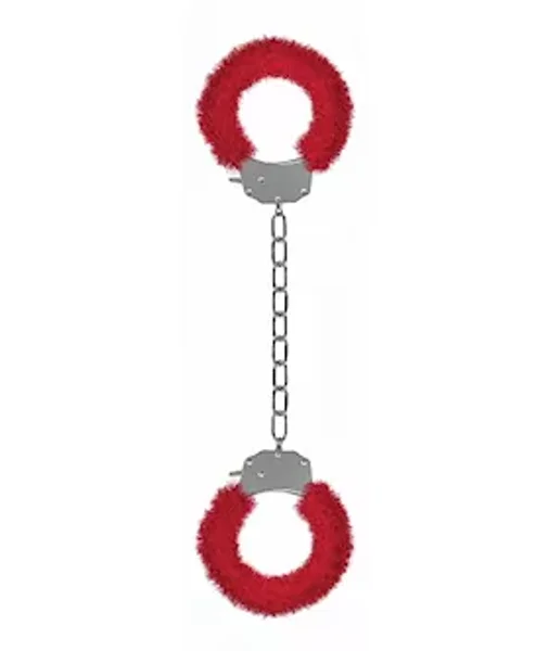 Pleasure Legcuffs Furry - Red - — image 4 of 4
