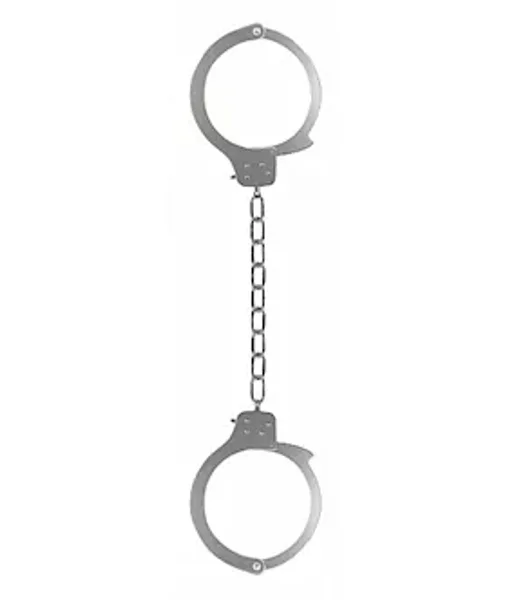 Prison Legcuffs Metal - Silver - — image 2 of 2