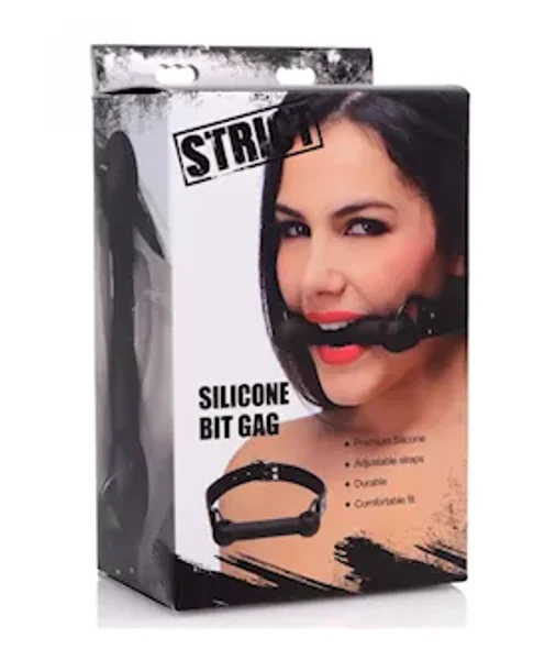 Silicone Bit Gag - Black — image 8 of 12