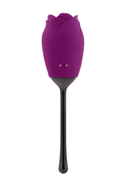 Playboy Pleasure Petal Rechargeable Silicone Clitoral Vibrator - Fuchsia