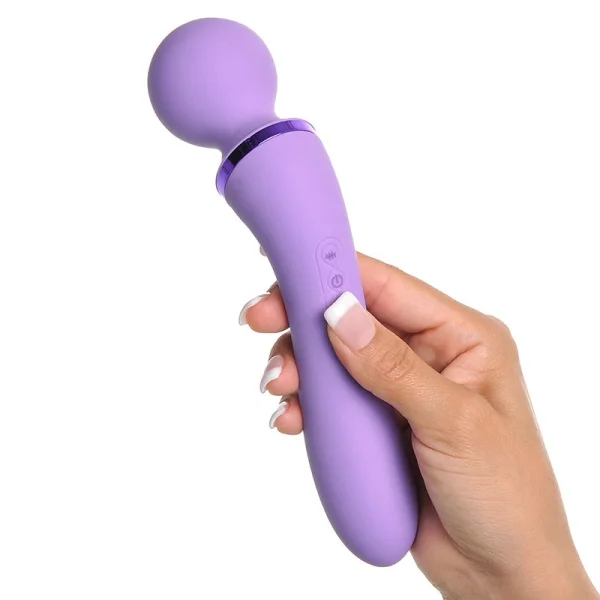 Fantasy For Her Silicone Rechargeable Duo Wand Massage-Her - Dual Function Wand With G-Spot Vibrator