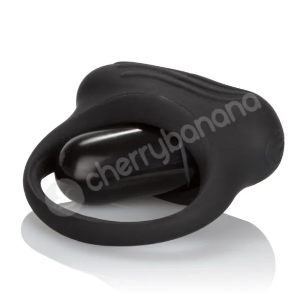 Black Silicone Lover's Arouser Cock Ring