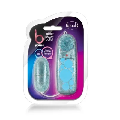 Blush B Yours Blue Glitter Power Bullet