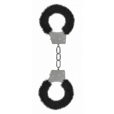 Beginners Handcuffs Furry Black Black