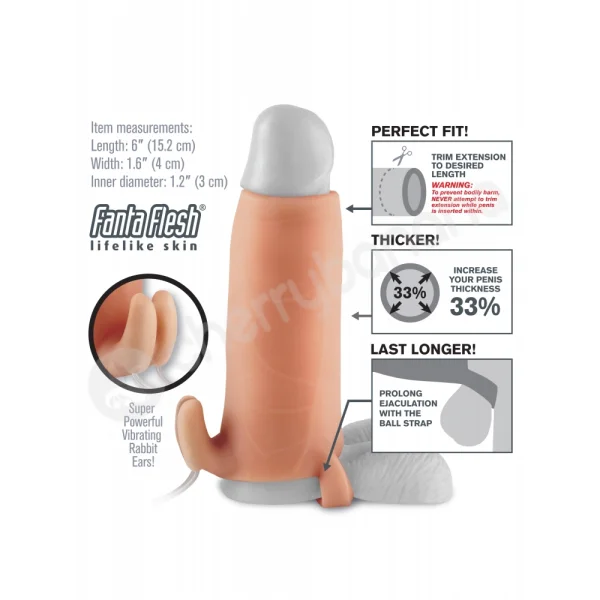 Fantasy X-tensions Duo Clit Climax-her Penis Sleeve