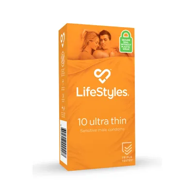 Lifestyles Ultra Thin Condoms 10 Pack