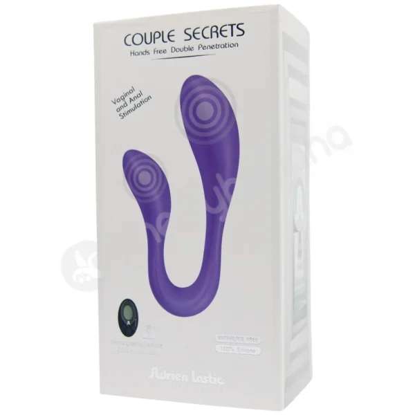 Adrien Lastic Couple Secrets II Hands Free Purple Double Penetration Vibrator