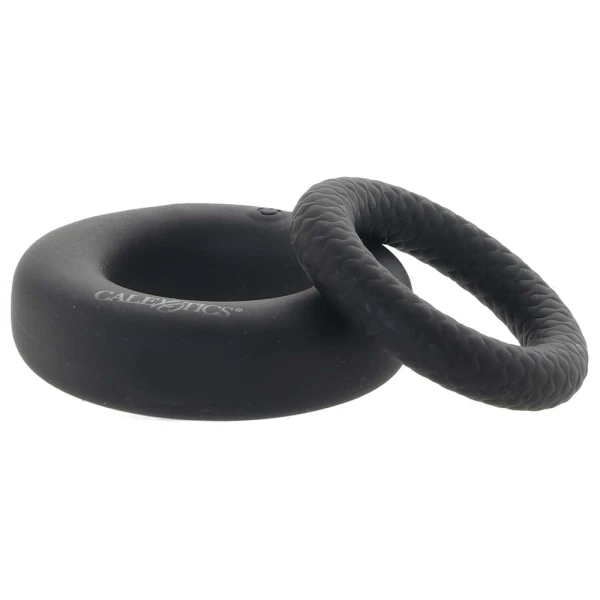 Link Up Optimum Vibrating Cock Ring Set Black — image 8 of 8