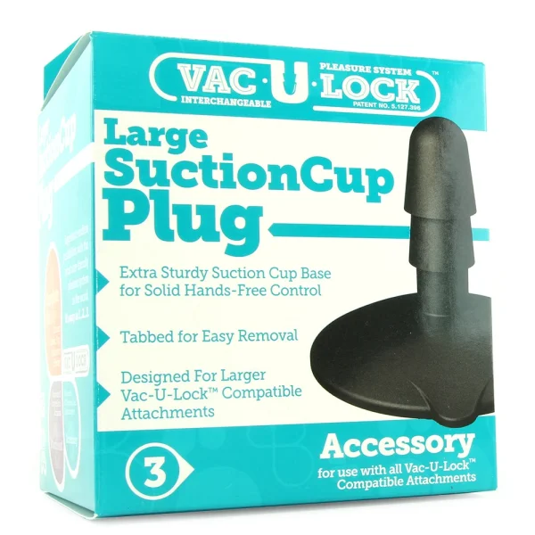Vac-U-Lock Large Suction Cup Plug Dildo Attachment
