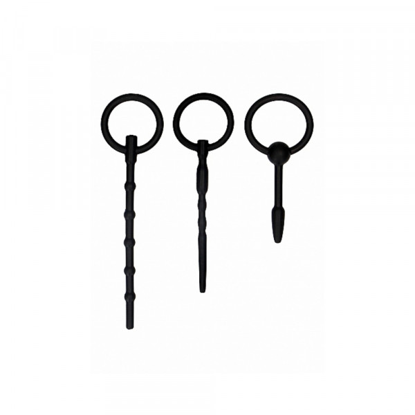 Ouch! Urethral Sounding Plug Set - Black
