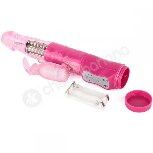 Cherry Banana Love Bunny 15 Function Pink Rabbit Vibrator