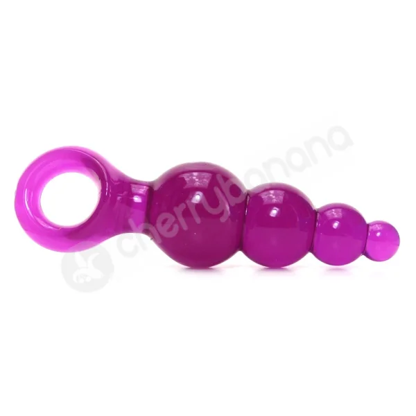 Jolie Ripples Purple Large Butt Plug