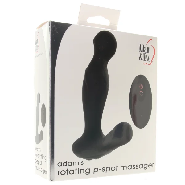 Adam & Eve Adam's Rotating P Spot Massager - Black