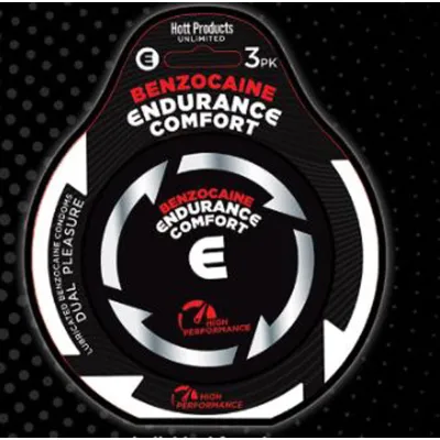 Endurance Comfort Benzocaine Condoms 3 Pk