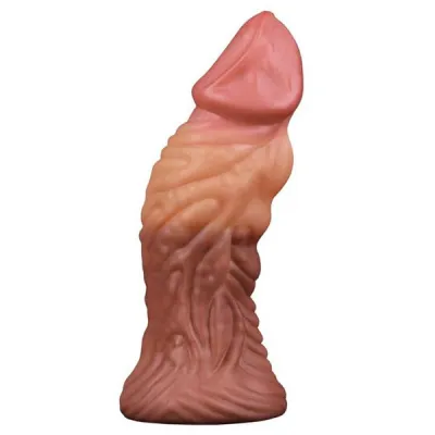 Nature Cock 7 Inch Dual Layered Platinum Silicone Plug