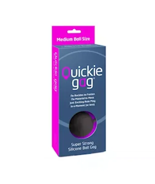 Quickie Ball Gag - Medium - Black - Medium — image 2 of 2