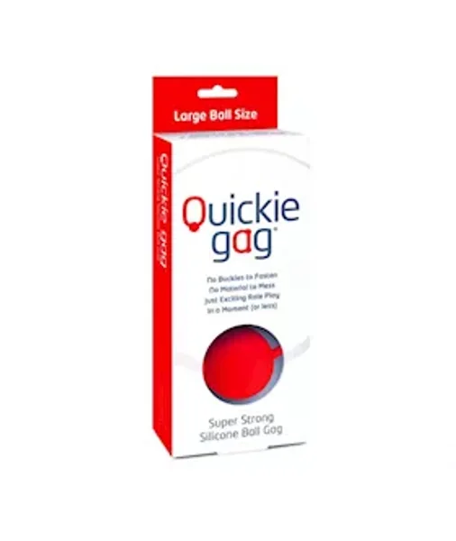 Quickie Ball Gag - Large - Red - Large — image 2 of 2