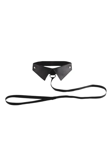 Classic Collar With Leash Black — image 8 of 9