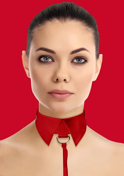 Classic Collar With Leash - Red — image 6 of 9