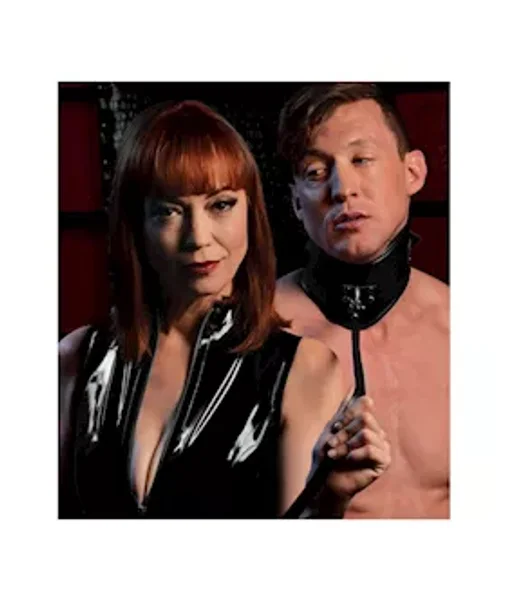 Leather Posture Collar With Leash - Black — image 8 of 8