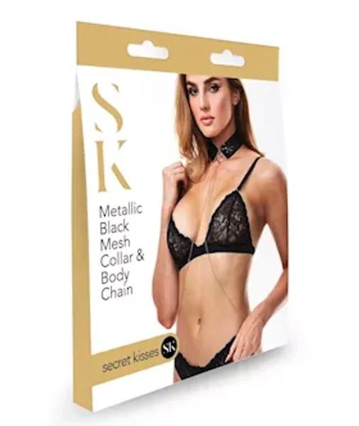 Secret Kisses - Metal Collar And Chain — image 4 of 4