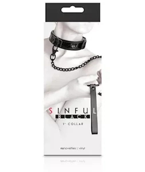 Sinful 1 Inch Collar  - Black — image 4 of 4