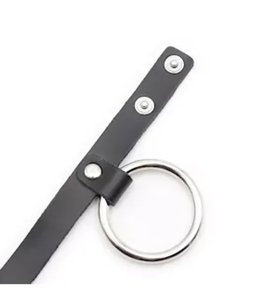 Metal Cock Ring And Ball Divider - Black — image 4 of 4