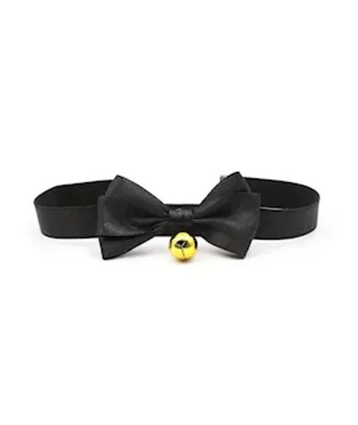 Luxury Bow Collar - Black -  Medium — image 4 of 6