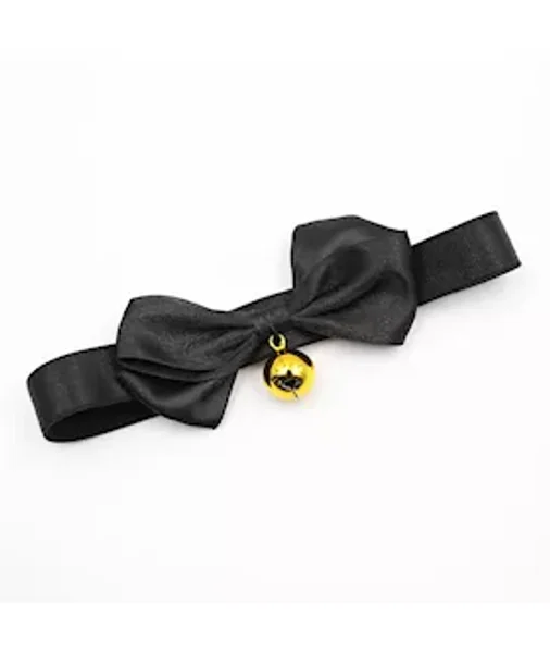 Luxury Bow Collar - Black -  Medium — image 6 of 6