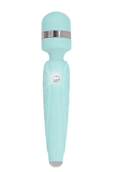 Pillow Talk Cheeky - 8.1" Vibrating Wand Massager with Swarovski Crystal Accent