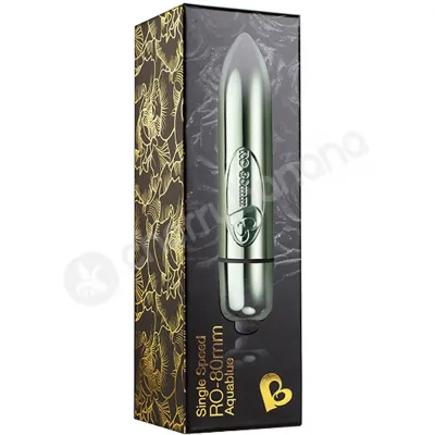 Rocks Off RO 80 Single Speed Aqua Blue Bullet Vibrator