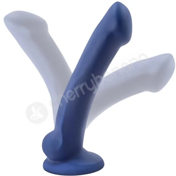 Avant D10 Ergo Mini Blue Dual Density Curved Shaft Dildo