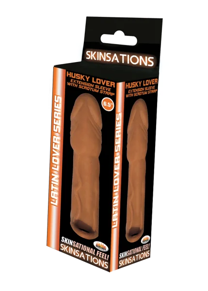 Skinsations Latin Lover Series Husky Lover 6.5 Inch - Brown