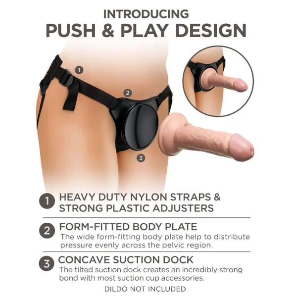 Pipedream Products King Cock Elite Beginner's Body Dock Strap-On Harness — image 5 of 5