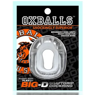 Big d Shaft Grip Cockring Clear