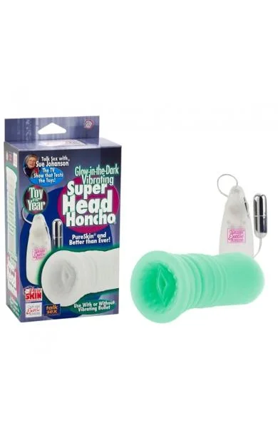 Sue Johanson Glow In The Dark Vibrating Super Head Honcho Masturbator