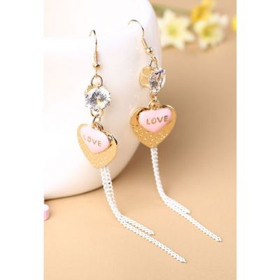 Double Sweethearts Diamond Drop Earrings One Size