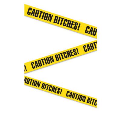 Bachelorette Party Favors Caution Bitches Tape Pink