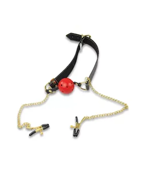 Ball Gag with Nipple Clamps — image 22 of 25
