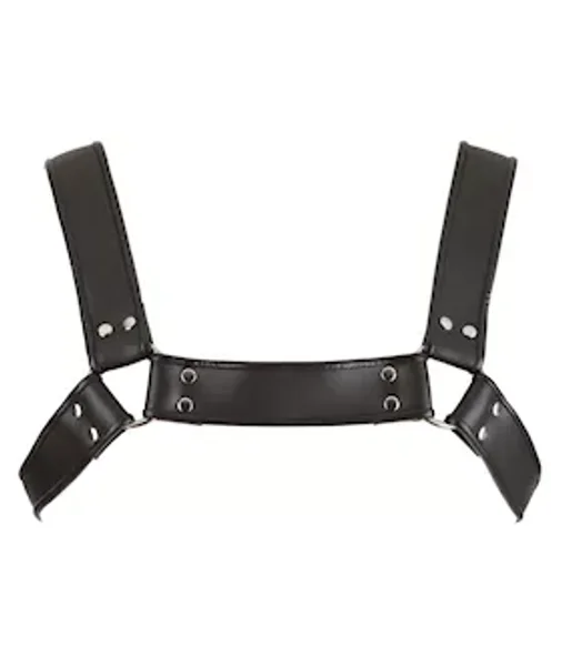 Leather Chest Harness - Black - One Size — image 5 of 8
