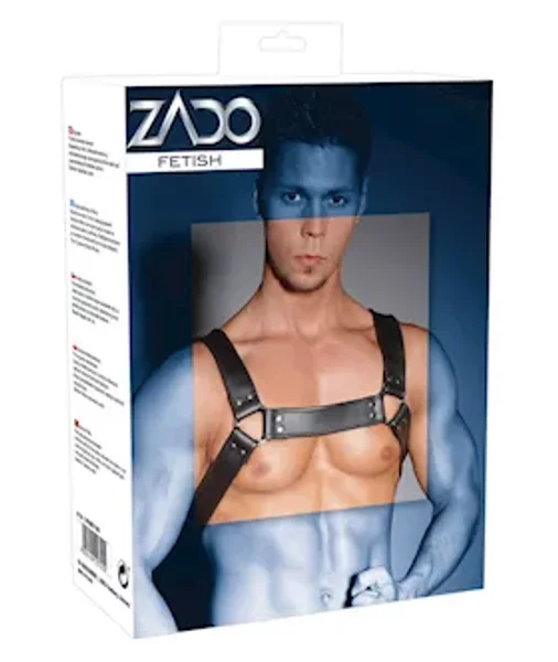 Leather Chest Harness - Black - One Size — image 8 of 8